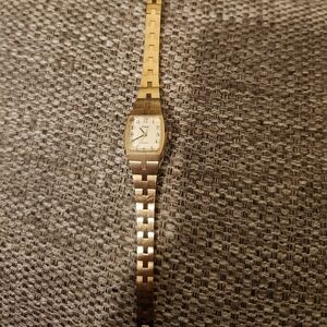 Pulsar brushed gold watch